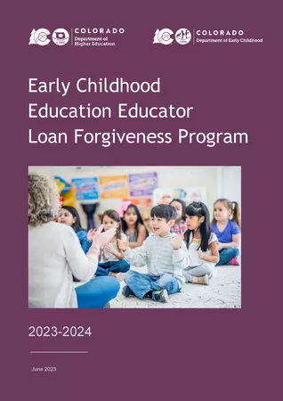 Informational Flipbook for ECE Loan Forgiveness Program - English